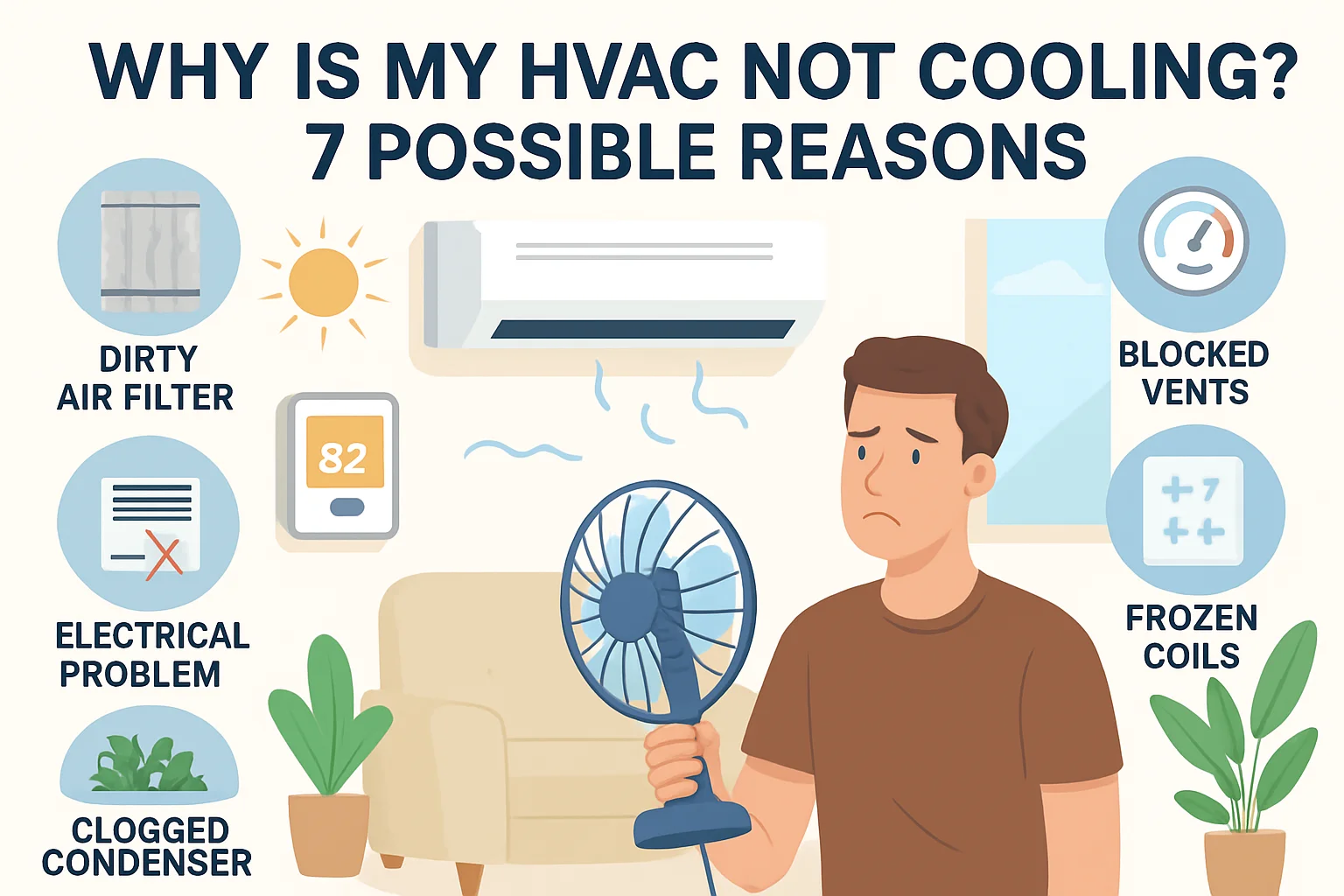 Troubleshoot HVAC Not Cooling: 7 Possible Issues